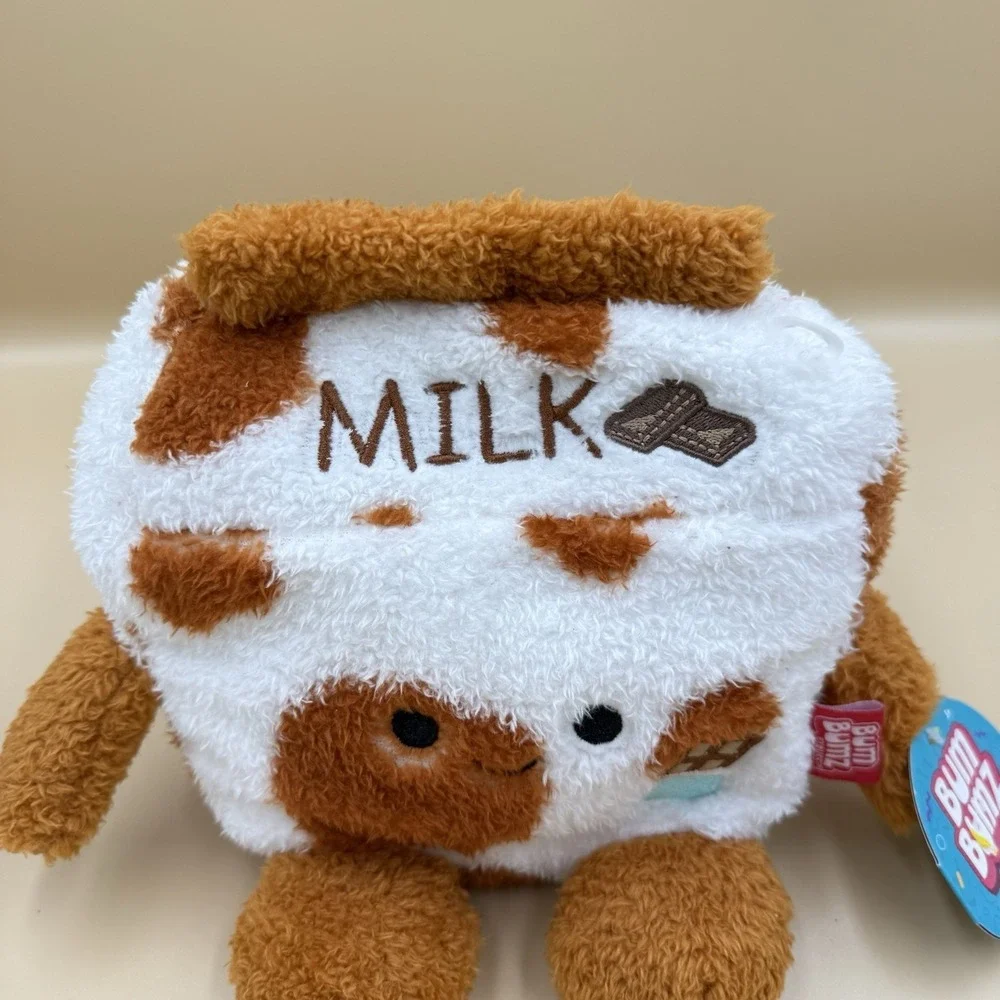 Bum Bumz Moo Bumz Chocolate Milk Plush Toys Kellytoy 7.5